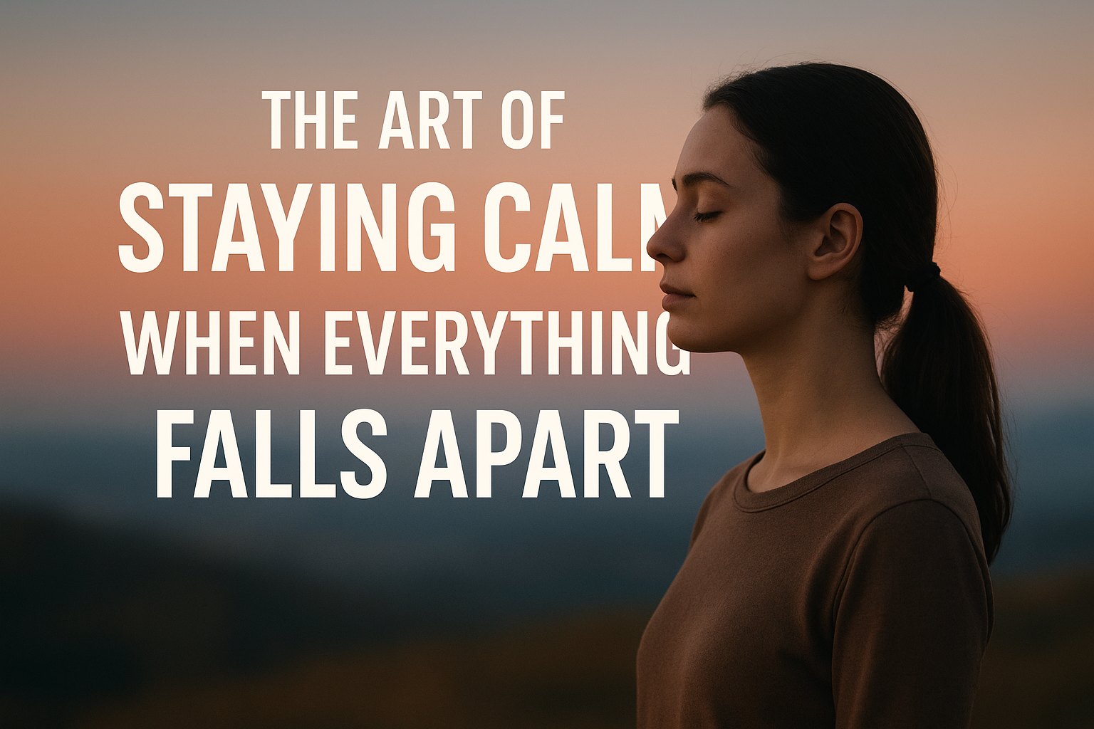 The Art of Staying Calm When Everything Falls Apart