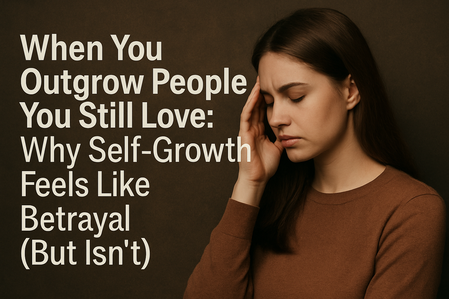 When You Outgrow People You Still Love: Why Self-Growth Feels Like Betrayal (But Isn’t)